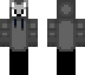 wolf with hoodie