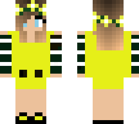yellow overalls girl