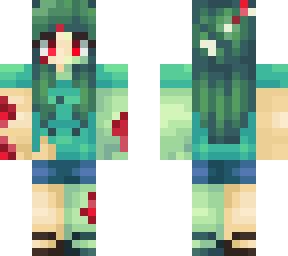 zombie girl half finish (bloody)