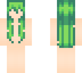 basic emerald hair light skin base slim arm