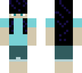 blue braided hero