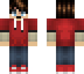boy in a red hoodie