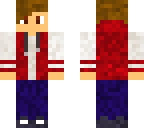 boy with red jacket