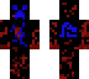 creeper blue and red