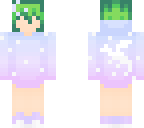 dragon outfit emerald hair girl base