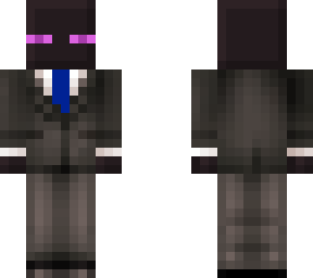 enderman suit with blue tie