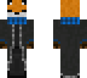 fox w/ scarf & coat