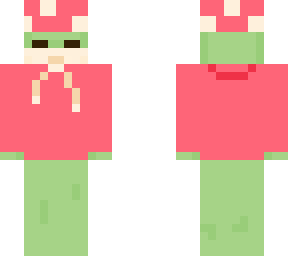 frog with sweater and hat