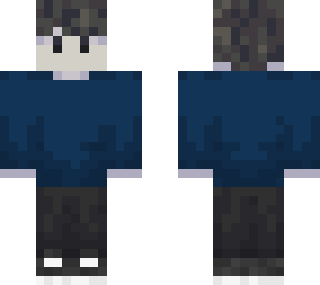 ghostbur with a blue shirt