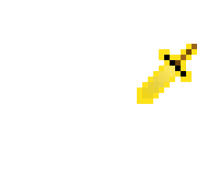 gold sword like base