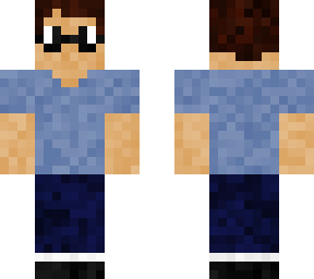 guy with blue shirt and glasses