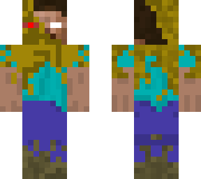 half gold herobrine