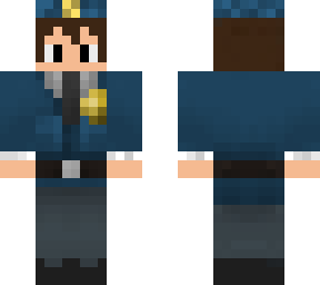 mi skin con ropa de policia