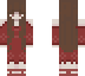 my skin in a red dress