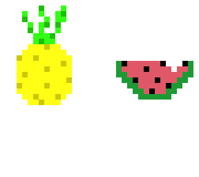 pineapple and watermelon
