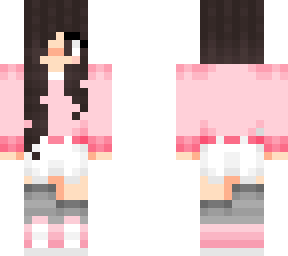 pink sweater brown hair girl