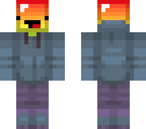 rainbow derp in hoodie (with the hood)