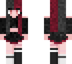 red and black goth