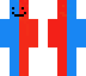 red and blue man