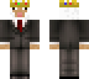sheep in suit wearing a crown