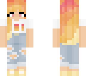 sunset hair and simple t shirt + jeans (reupload)