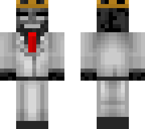 wither in white suit with crown