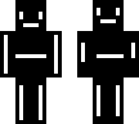 black and white character