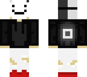 black-white hair w/ dream mask and ripped pants