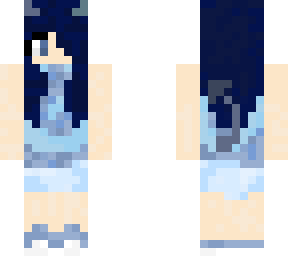 blue demon girl