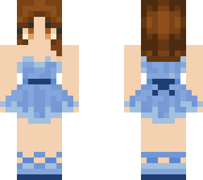 blue dress