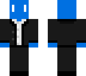 blue in a suit