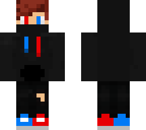blue red with red hair