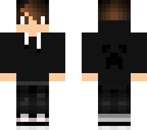 boy with black hoodie