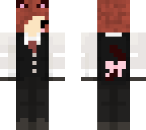 brown hair cat demigirl butler