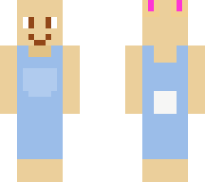 bunny with overalls