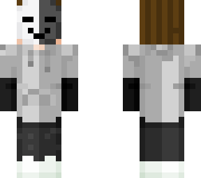 child with black and white mask