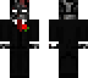 corrupt herobrine in a tuxedo