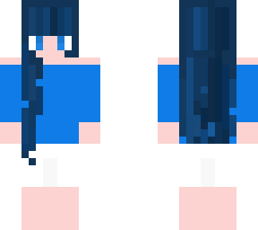 dark blue hair