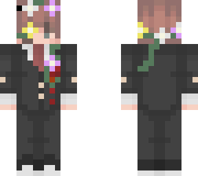 enby suit with more flowers