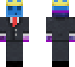 fixed blue slime business skin