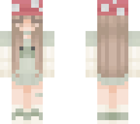 frog girl with mushroom hat (edit of: mollyrpm and cherryontopdraws
