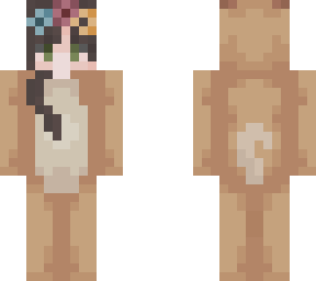 girl in cute corgi onesie edit ( with flower crown )