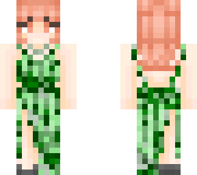 green dress