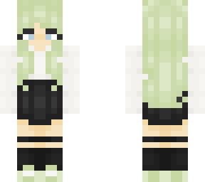 green haired girl, please wash your hair