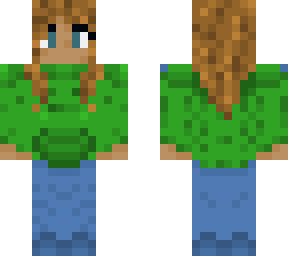 green sweatshirt
