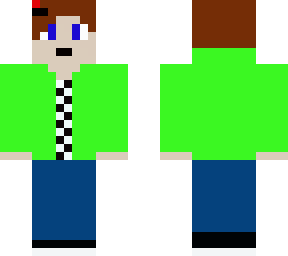 half-demon with lime hoodie