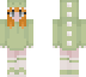 orange hair dino girl