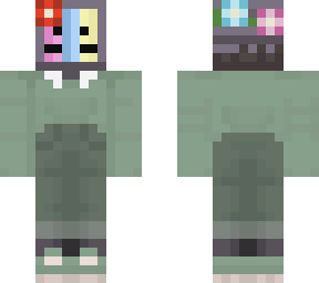 pan t.v.head w/ flower crown