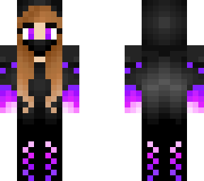 purple fire ninja girl