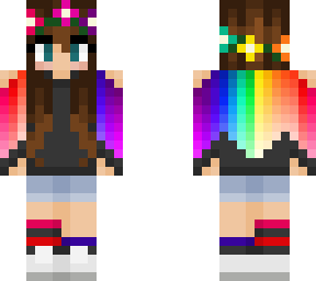 rainbow flower girl